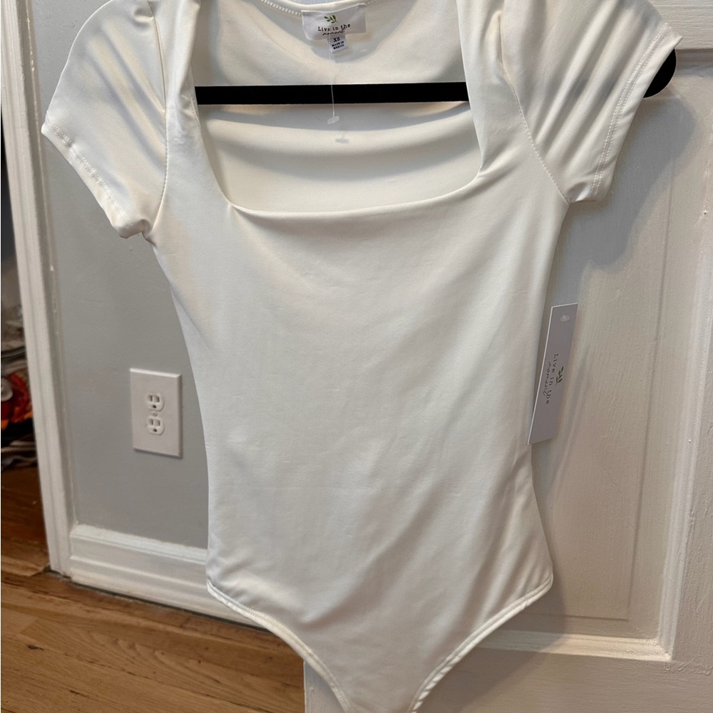 White Short Sleeve Bodysuit